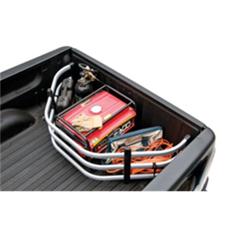 AMP Research 74804-00A Silver BedXTender HD Sport for Silverado/Sierra, Ford F150/F250/F350 (Excl models with Tailgate Step), Nissan Titan, Dodge Ram 1500/2500/3500 (Dually requires kit 74610-01A), Ram 1500 Classic, Toyota Tundra, Standard Bed