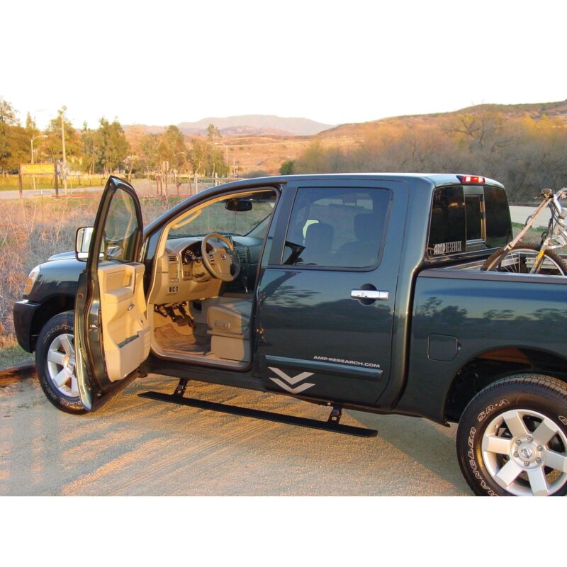 AMP Research 75110-01A PowerStep Electric Running Boards for 2004-2015 Nissan Titan with Crew/King Cab, 2004-2015 Nissan Armada, 2004-2010 Infinity QX56