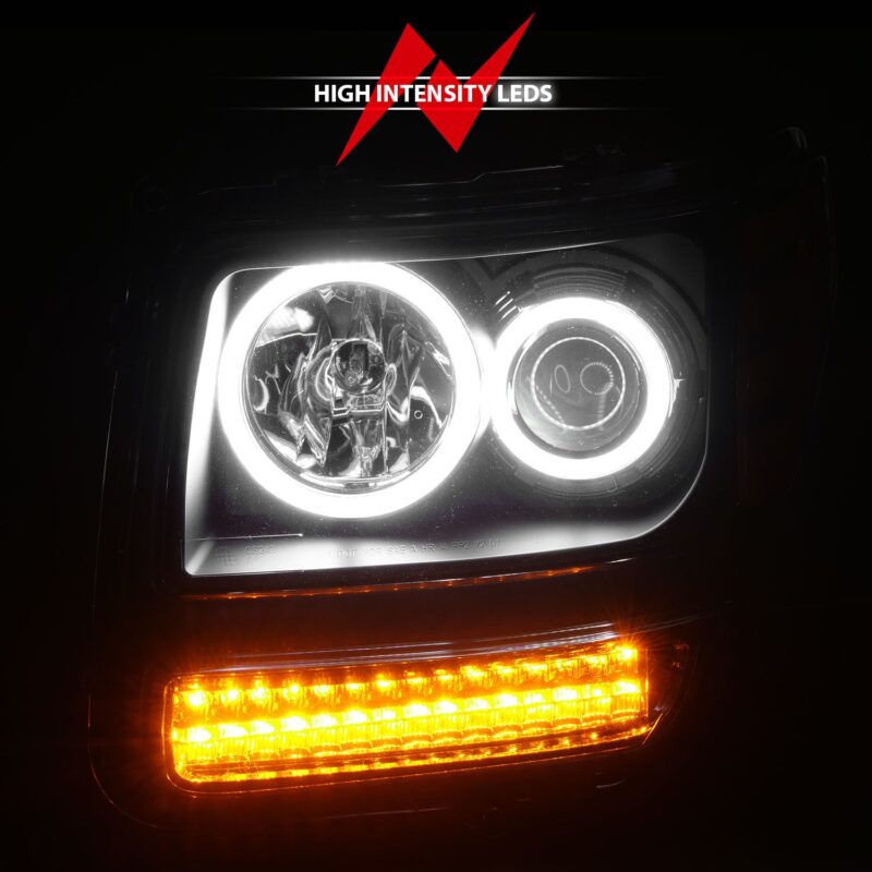 ANZO USA - Crystal Headlight Set w/Halo - 111151