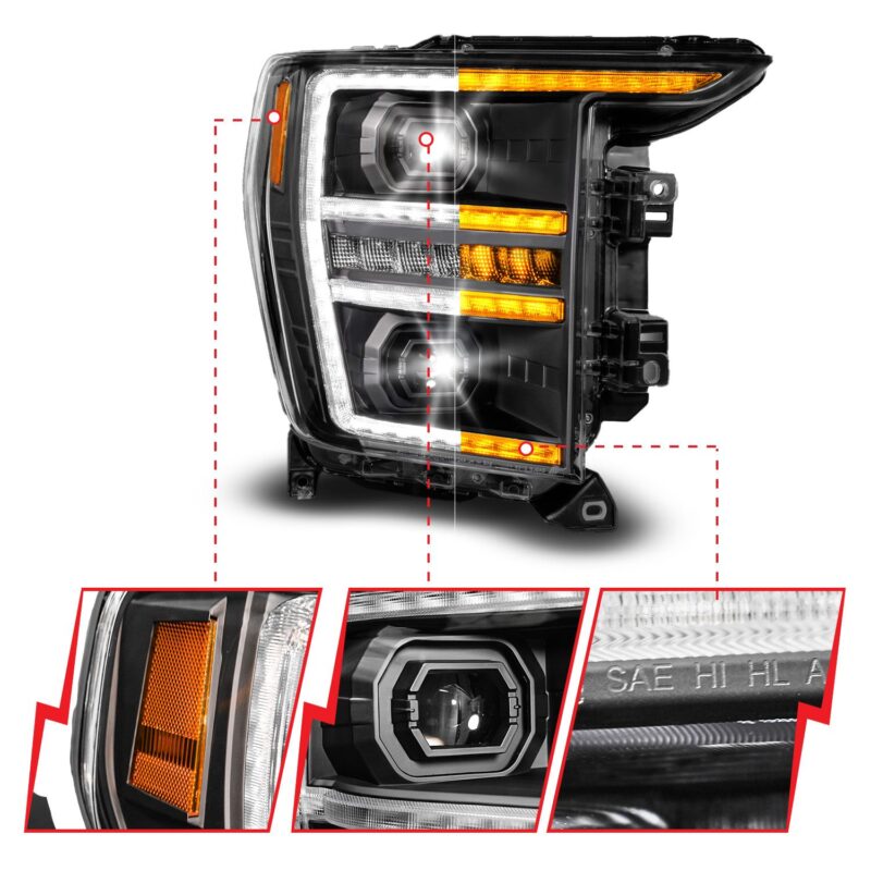 ANZO USA - LED Projector Headlights - 111594-R